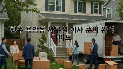 청주 용암동 사무실 이사 준비 완벽 가이드